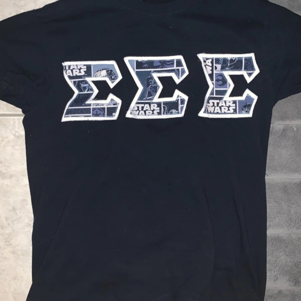 Tri Sigma Star Wars letters